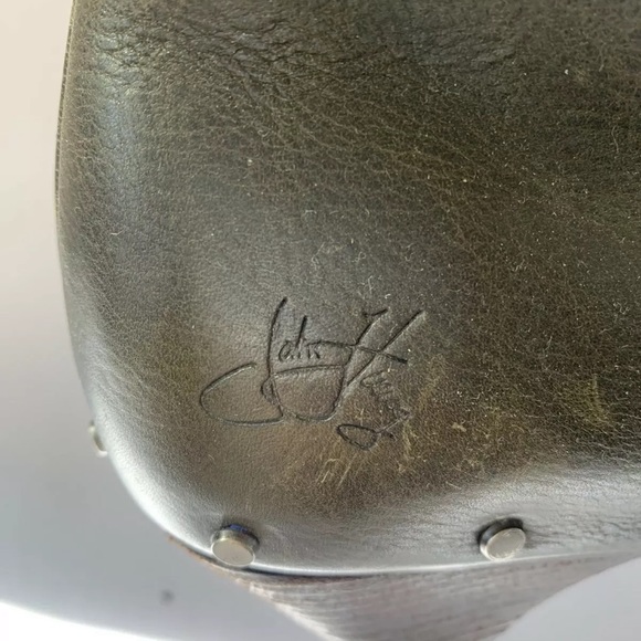 JOHN FLUEVOG RULES LOW PATTI BOOTS Studded Sz 6.5 - Picture 10 of 11